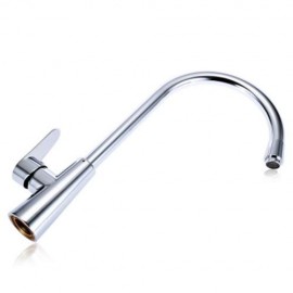 360 DEGREE ONE HOLE SINGLE HANDLE WATER KITCHEN TAP (SILVER)