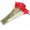 20PCS ARTIFICIAL CALLA LILY FLOWER BOUQUET PARTY WEDDING DECOR (RED)