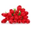 20PCS ARTIFICIAL TULIP FLOWER BOUQUET PARTY WEDDING DECOR (RED)