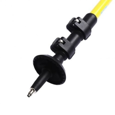 CLEYE PAIRED 3 JOINT TREKKING STRAIGHT SHANK ALPENSTOCK (YELLOW)
