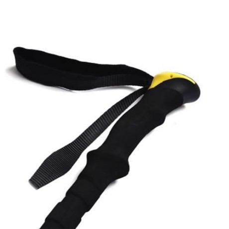 CLEYE PAIRED 3 JOINT TREKKING STRAIGHT SHANK ALPENSTOCK (YELLOW)