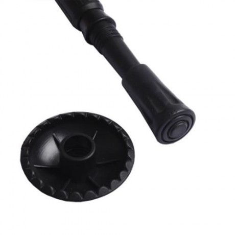 CLEYE 4 JOINT TREKKING STRAIGHT ALPENSTOCK WITH LED LIGHT (BLACK)