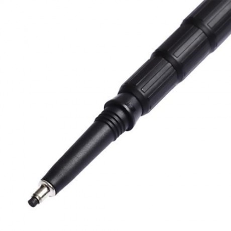 CLEYE 4 JOINT TREKKING STRAIGHT ALPENSTOCK WITH LED LIGHT (BLACK)