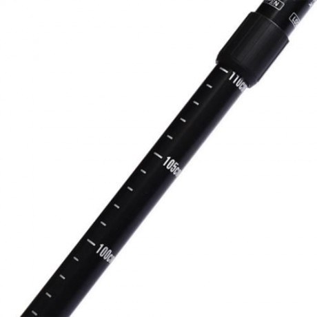 CLEYE 4 JOINT TREKKING STRAIGHT ALPENSTOCK WITH LED LIGHT (BLACK)