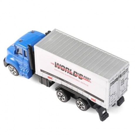 THE NORTH E HOME ALLOY 1:64 SCALE CONTAINER TRUCK TOY (BLUE)