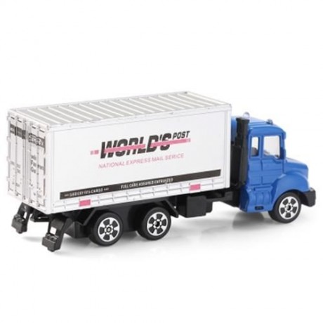 THE NORTH E HOME ALLOY 1:64 SCALE CONTAINER TRUCK TOY (BLUE)