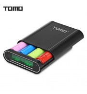 TOMO T4 DIY 4 X 18650 LI-ION BATTERY SMART POWER CHARGER (BLACK)