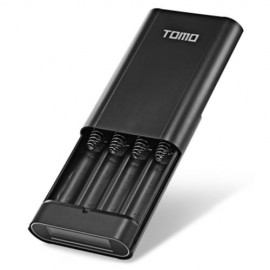 TOMO M4 4 X 18650 LI-ION BATTERY DIY SMART POWER CHARGER (BLACK)