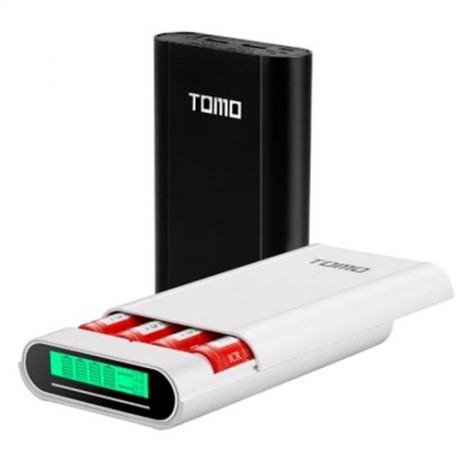 TOMO M4 4 X 18650 LI-ION BATTERY DIY SMART POWER CHARGER (WHITE)