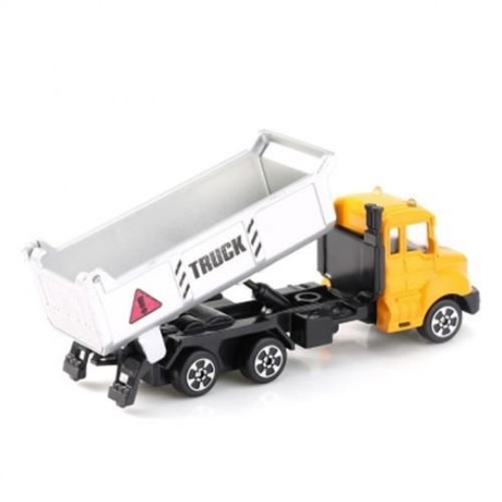 THE NORTH E HOME KIDS ALLOY 1:64 SCALE TROUGH TIPPER TRUCK (DEEP YELLOW)