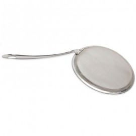 Stainless Steel Food Strainer Filter Oil Removal Spoon (SILVER)