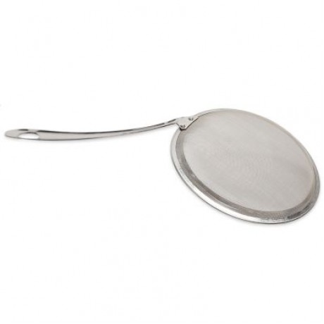 Stainless Steel Food Strainer Filter Oil Removal Spoon (SILVER)