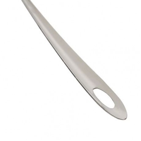 Stainless Steel Food Strainer Filter Oil Removal Spoon (SILVER)