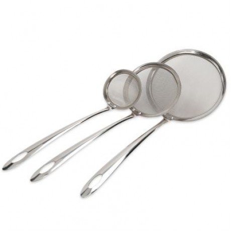 Stainless Steel Food Strainer Filter Oil Removal Spoon (SILVER)