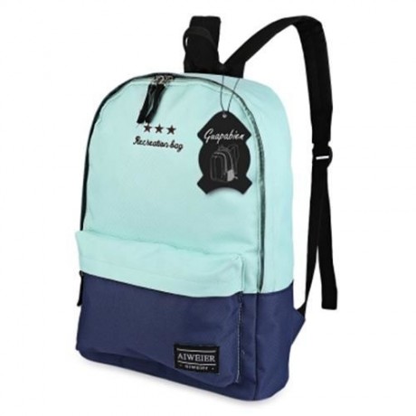 GUAPABIEN STAR PATTERN DECORATION CANVAS TRAVEL SHOPPING PORTABLE BAG HANDBAG SCHOOL BACKP