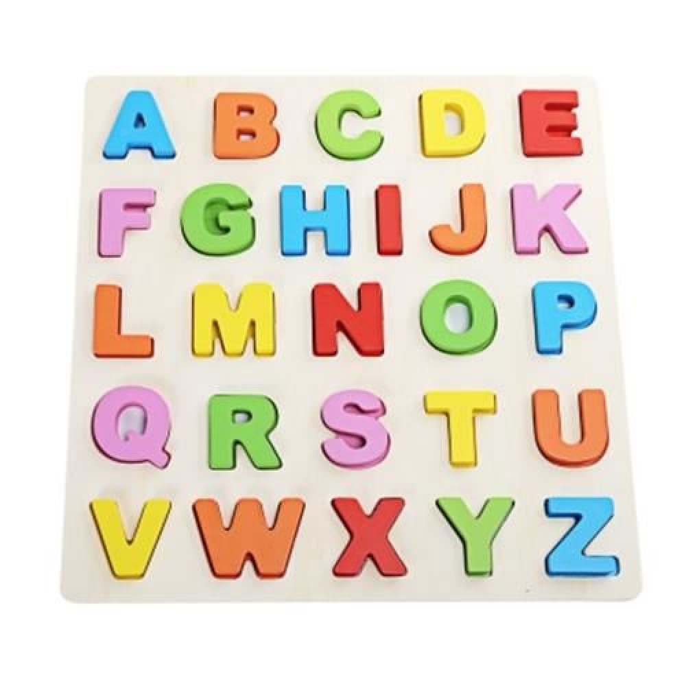 MUMAMA WOODEN BUILDING BLOCK ANIMAL LETTER JIGSAW TOY (MULTICOLOR)