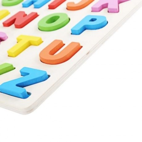 MUMAMA WOODEN BUILDING BLOCK ANIMAL LETTER JIGSAW TOY (MULTICOLOR)