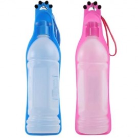 620ML PORTABLE PET DOG CAT WATER DRINKING BOTTLE DISPENSER (PINK)