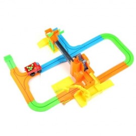 ELECTRIC CHILDREN DIY RAIL CAR RACING TRACK BUILDING BLOCK TOY (COLORMIX)