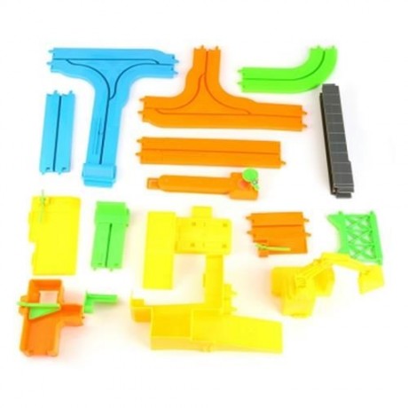ELECTRIC CHILDREN DIY RAIL CAR RACING TRACK BUILDING BLOCK TOY (COLORMIX)