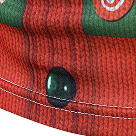CREW NECK 3D CHRISTMAS TIE COSTUME FAUX TWINSET PRINT T-SHIRT (COLORMIX)