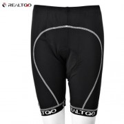 REALTOO BREATHABLE BIKE CYCLING PANTS BICYCLE WEAR SHORTS (WHITE AND BLACK)