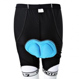 REALTOO BREATHABLE BIKE CYCLING PANTS BICYCLE WEAR SHORTS (WHITE AND BLACK)