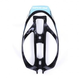SUPERLOGIC ULTRALIGHT CARBON FIBER BICYCLE WATER BOTTLE HOLDER (BLUE AND BLACK)