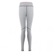 YOGA SPORT PANTS COMPRESSION TIGHT LEGGINGS WITH SIDE STRIPE (SHALLOW PINK)