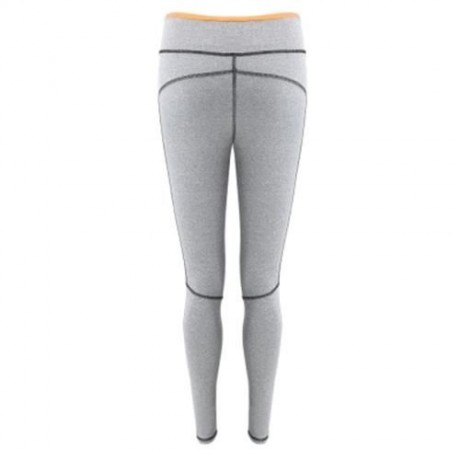 YOGA SPORT PANTS COMPRESSION TIGHT LEGGINGS WITH SIDE STRIPE (ORANGE)