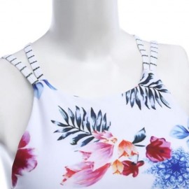 WOMEN FLORAL HALTER BIKINI SUIT BEACH BATHING SWIMWEAR SET (COLORMIX)