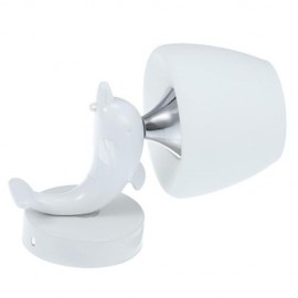 MODERN DOLPHIN DESIGN LED WALL LAMP (WHITE)