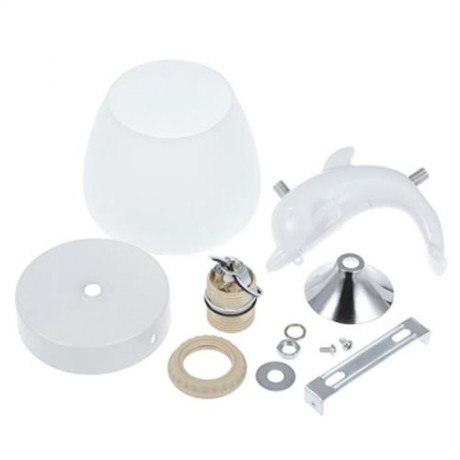MODERN DOLPHIN DESIGN LED WALL LAMP (WHITE)