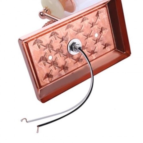 E14 LED WALL LAMP ACRYLIC LAMPSHADE (WHITE AND GOLDEN)