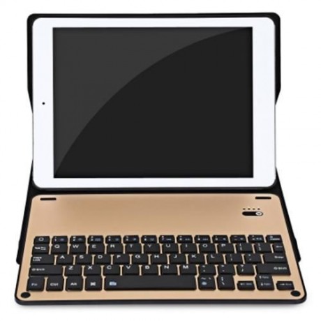 BLUETOOTH 3.0 KEYBOARD COVER FOR IPAD AIR 1 / 2 / PRO 9.7 INCH (GOLDEN)