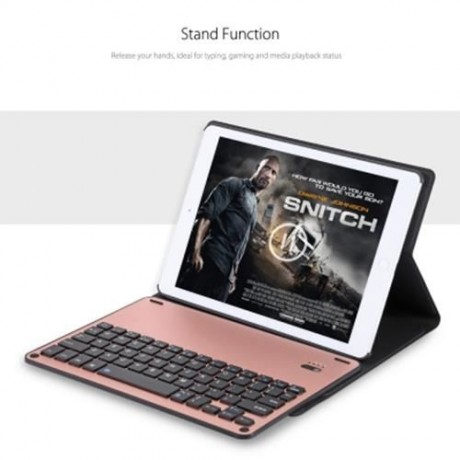 BLUETOOTH 3.0 KEYBOARD COVER FOR IPAD AIR 1 / 2 / PRO 9.7 INCH (RED)