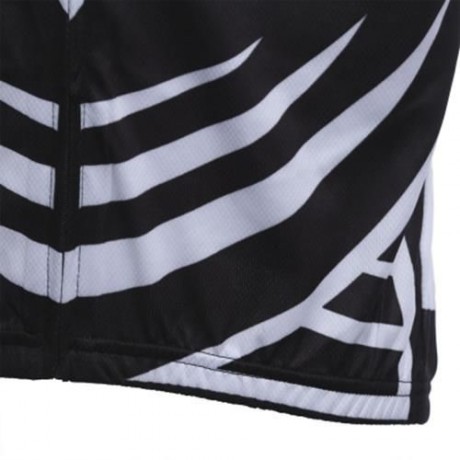 BREATHABLE BIKE CYCLING SHORT WEAR JERSEY BICYCLE EQUIPMENT (BLACK)