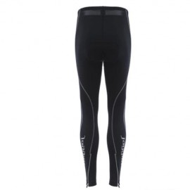 JAGGAD REFLECTIVE FLEECE CYCLING PANTS WITH SILICONE CUSHION (BLACK)