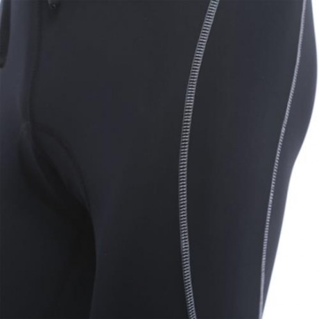 JAGGAD REFLECTIVE FLEECE CYCLING PANTS WITH SILICONE CUSHION (BLACK)