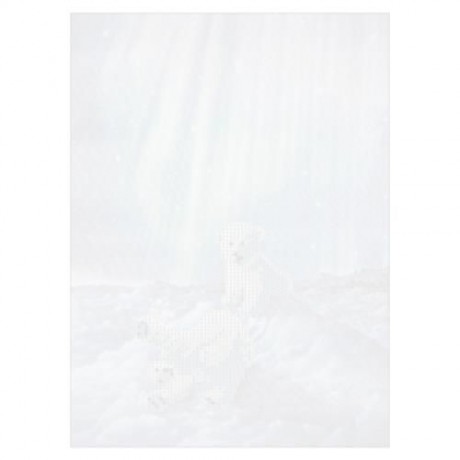 30 X 40CM POLAR BEAR DIY DIAMOND PAINTING CROSS STITCH TOOL (COLORMIX)