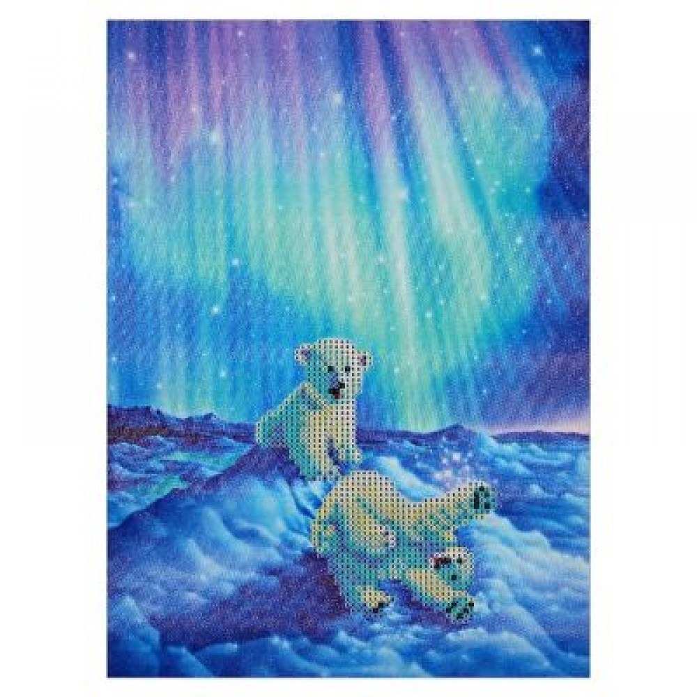 30 x 40cm Polar Bear DIY Diamond Painting Cross Stitch Tool (COLORMIX)