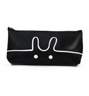 CARTOON ANIMAL PEN BAG FOR SCHOOL (BLACK)