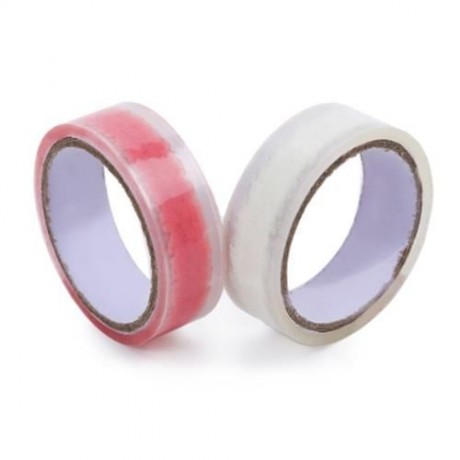 10PCS TRANSPARENT ADHESIVE TAPE SCRAPBOOK DIARY DECORATION (PINK)