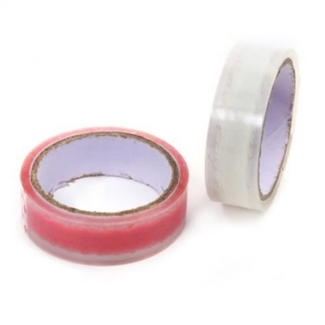 10PCS TRANSPARENT ADHESIVE TAPE SCRAPBOOK DIARY DECORATION (PINK)