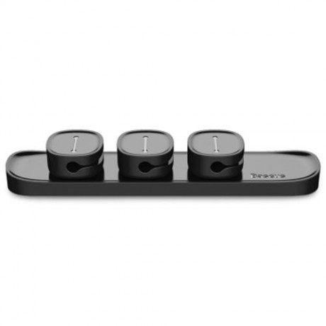 BASEUS PEAS CABLE CLIP MAGNET DATA CORD DESKTOP ORGANIZER (BLACK)