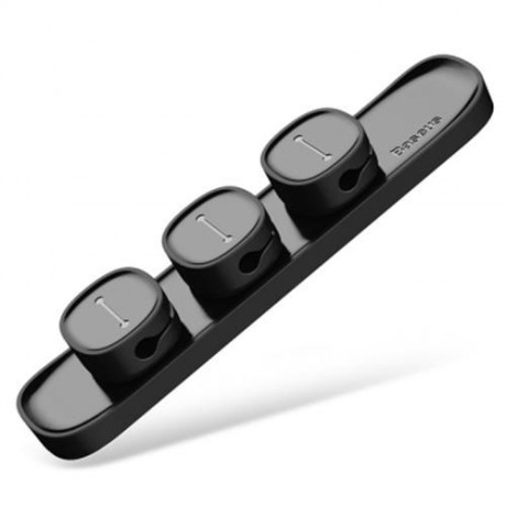 BASEUS PEAS CABLE CLIP MAGNET DATA CORD DESKTOP ORGANIZER (BLACK)