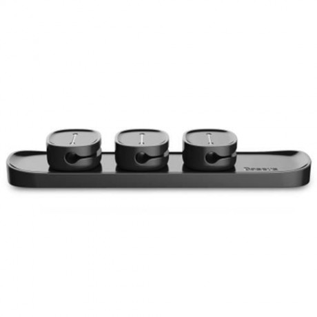 BASEUS PEAS CABLE CLIP MAGNET DATA CORD DESKTOP ORGANIZER (BLACK)
