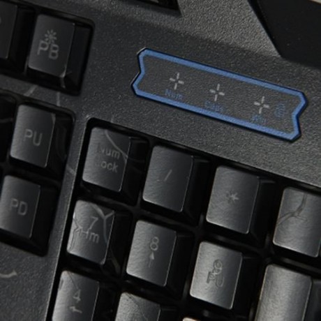 ZEEPIN M - 200 3 COLORS BACKLIGHT WIRED GAMING KEYBOARD (BLACK)