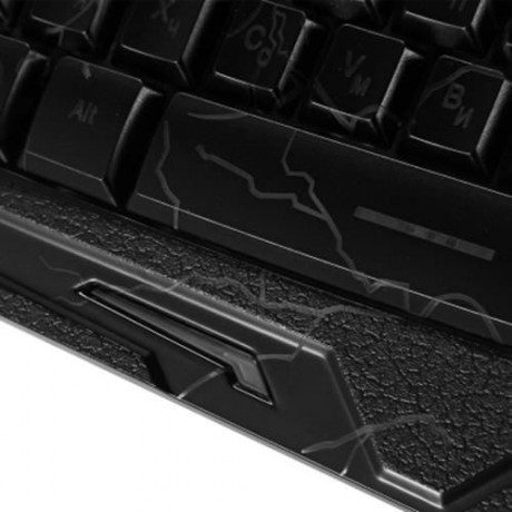 ZEEPIN M - 200 3 COLORS BACKLIGHT WIRED GAMING KEYBOARD (BLACK)