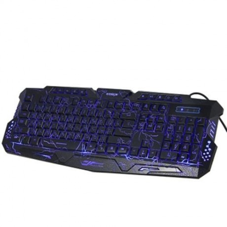 ZEEPIN M - 200 3 COLORS BACKLIGHT WIRED GAMING KEYBOARD (BLACK)